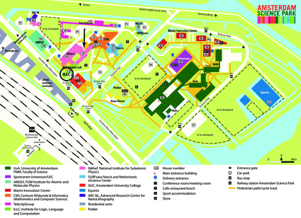 Map of Amsterdam Science Park